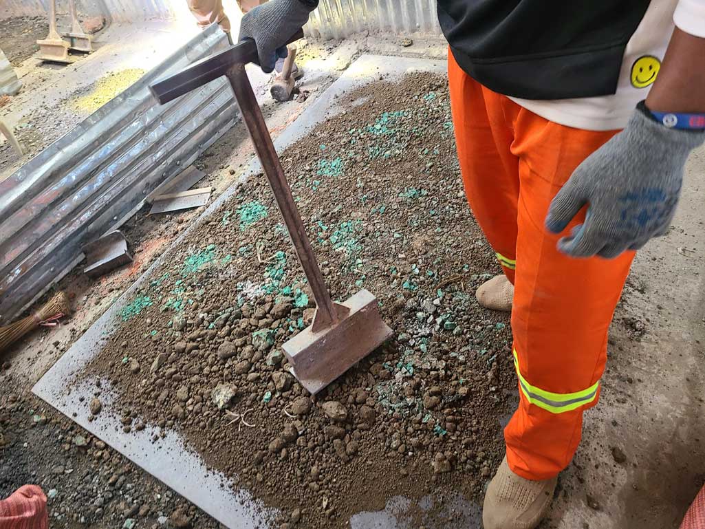 extraction de minerai